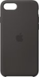 Front Zoom. Apple - Silicone Case for Apple® iPhone® SE (2nd Generation) - Black.