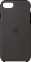 Apple - Silicone Case for Apple® iPhone® SE (2nd Generation) - Black - Front_Zoom