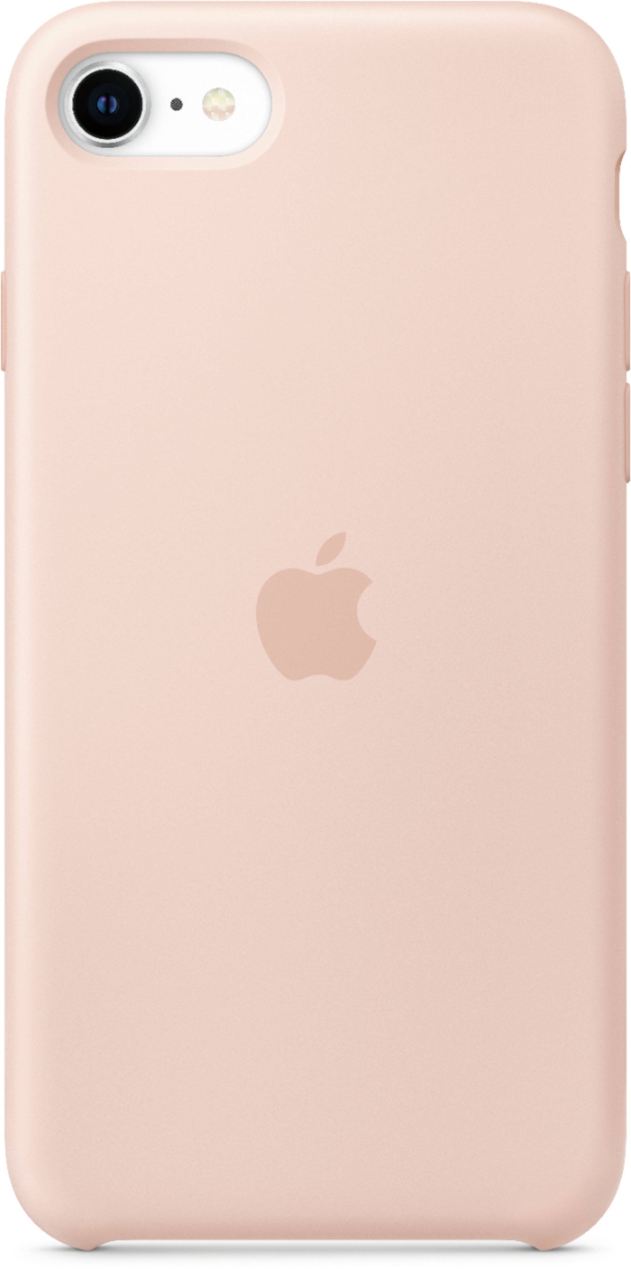 Alt View 11. Apple - Silicone Case for Apple® iPhone® SE (2nd Generation) - Pink Sand.