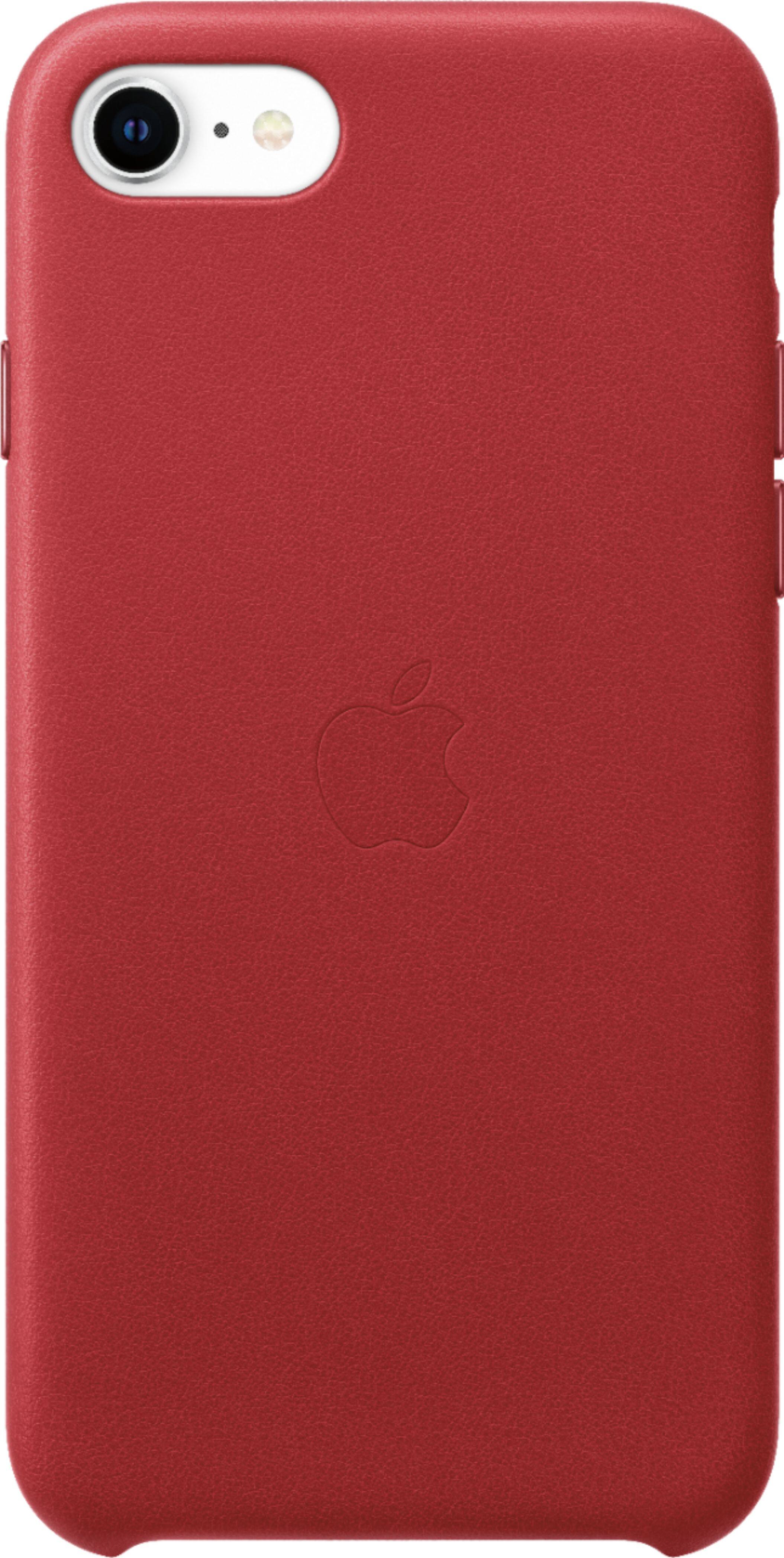 Funda Apple Leather Case Original Para iPhone SE 2022 Red