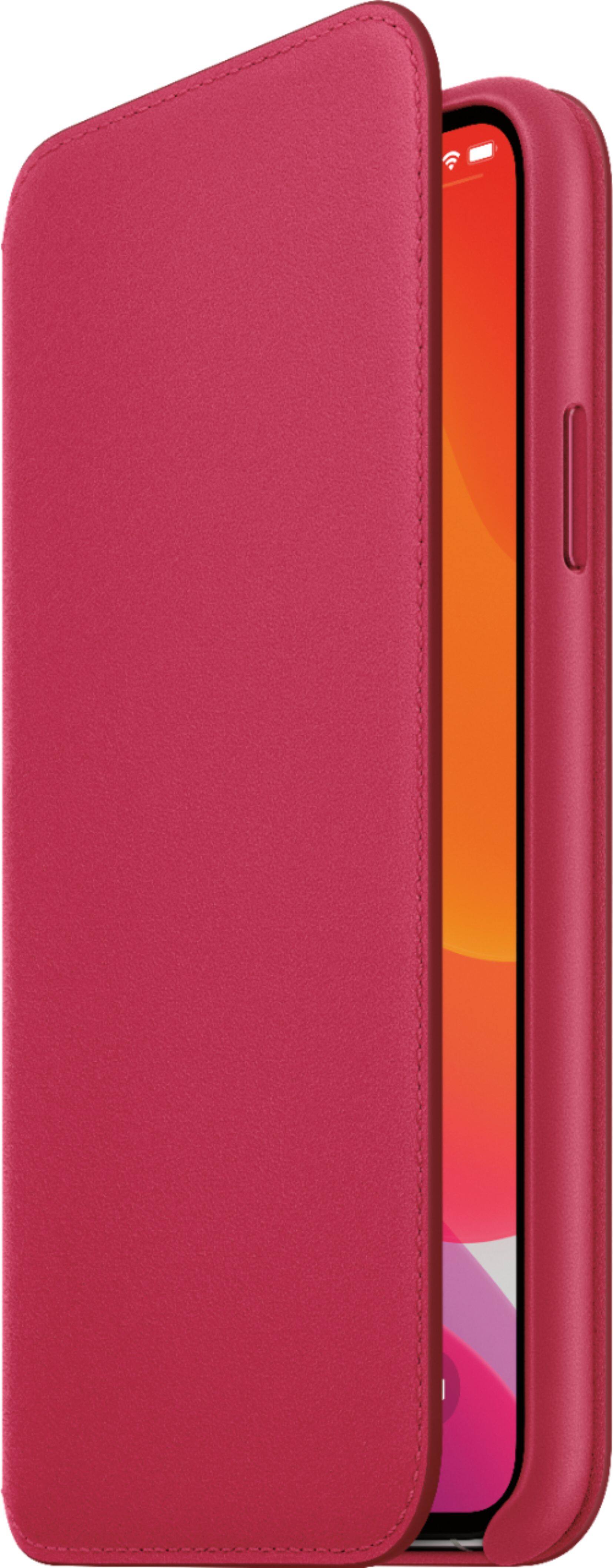 Alt View 13. Apple - iPhone 11 Pro Max Leather Folio - Raspberry.
