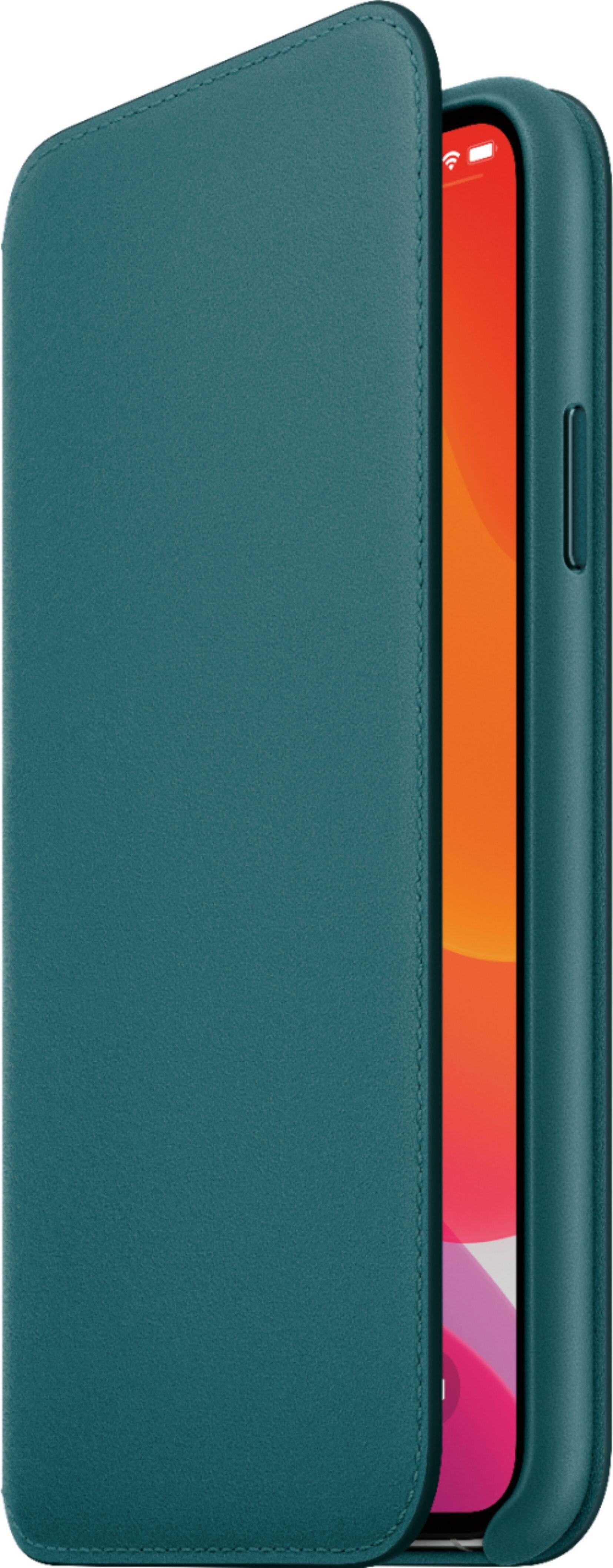 Alt View 13. Apple - iPhone 11 Pro Max Leather Folio - Peacock.