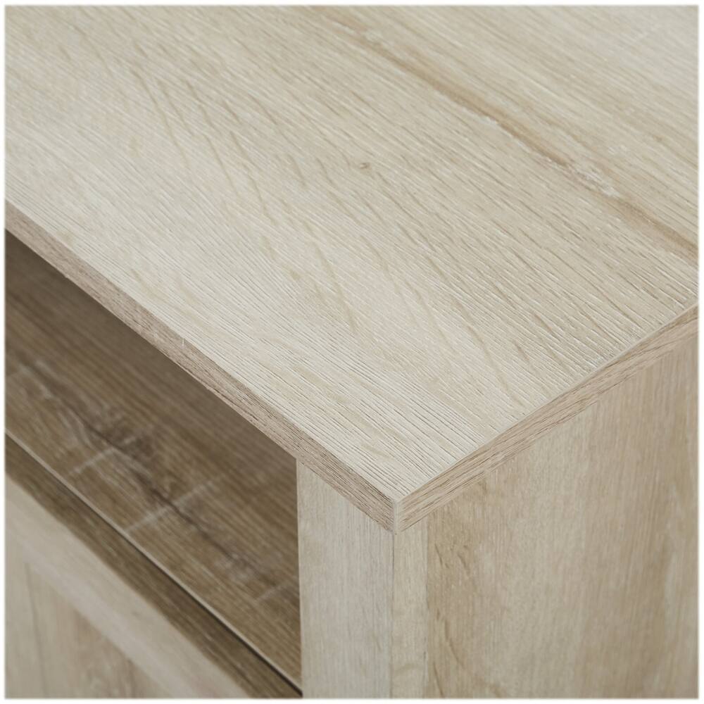 Alt View 12. Walker Edison - Corner TV Stand for Most TVs Up to 50" - White Oak.