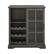 Alt View 11. Walker Edison - Bar Cabinet with Sliding Glass Door - Slate Gray.