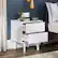 Alt View 16. Walker Edison - Mid Century 24" Modern Square Wood 2-Drawer End Table - White.