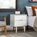 Alt View 38. Walker Edison - Mid Century 24" Modern Square Wood 2-Drawer End Table - White.