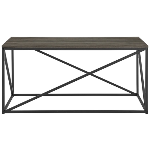 Walker Edison - Modern Geometric Coffee Table - Slate Gray
