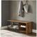 Alt View 13. Walker Edison - Rustic Industrial Entryway Shoe Rack Bench - Rustic Oak.