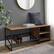 Alt View 14. Walker Edison - Rustic Industrial Entryway Shoe Rack Bench - Rustic Oak.