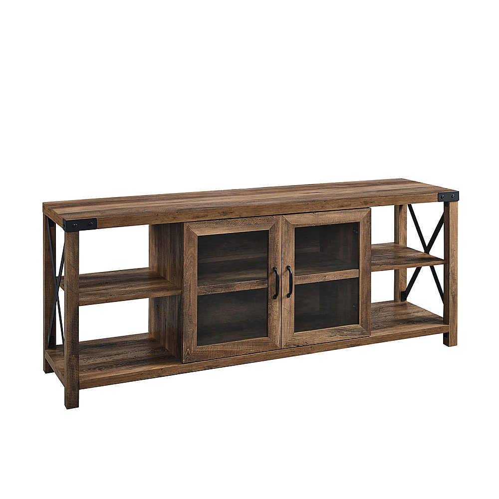 Best Buy: Walker Edison Farmhouse Metal X TV Stand Cabinet for Most TVs ...