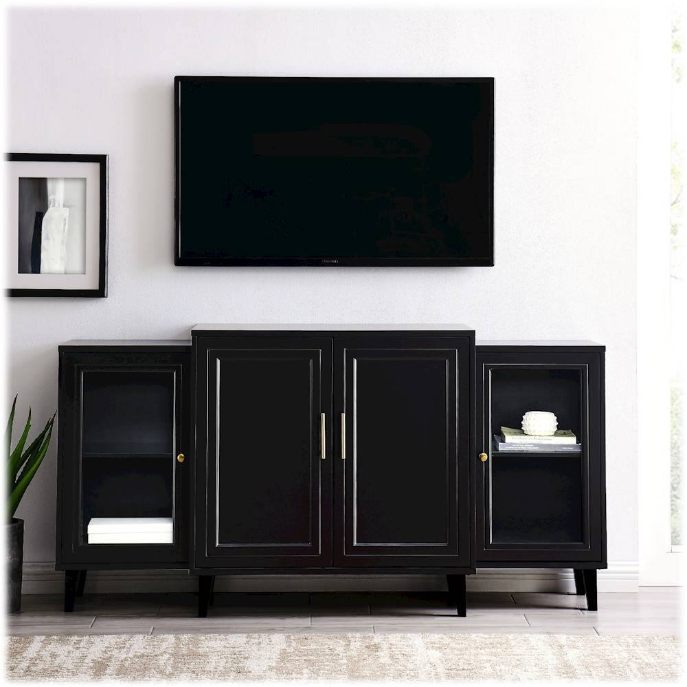 Alt View 11. Walker Edison - Tiered Modern Sideboard - Black.