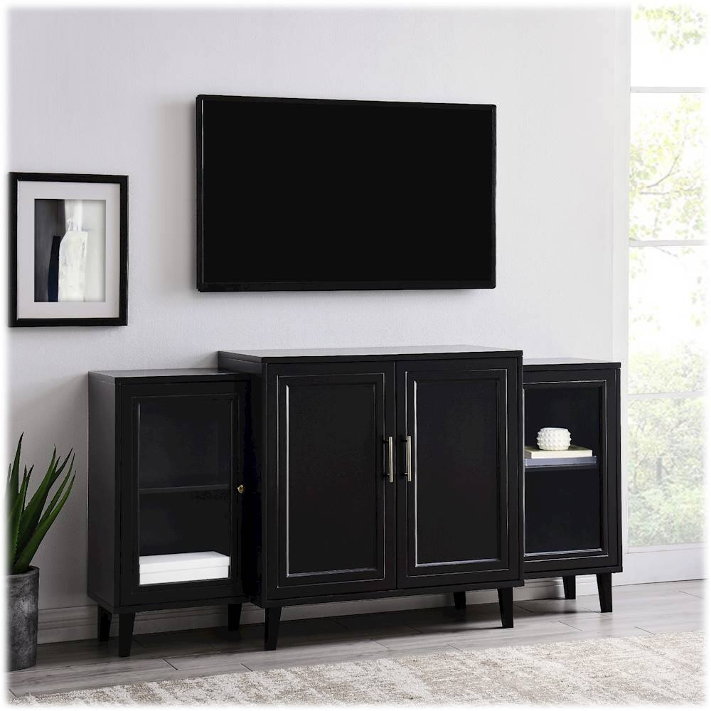 Alt View 13. Walker Edison - Tiered Modern Sideboard - Black.
