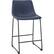 Left. Walker Edison - Industrial Faux Leather Counter Stool (Set of 2) - Blue.