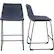 Alt View 12. Walker Edison - Industrial Faux Leather Counter Stool (Set of 2) - Blue.