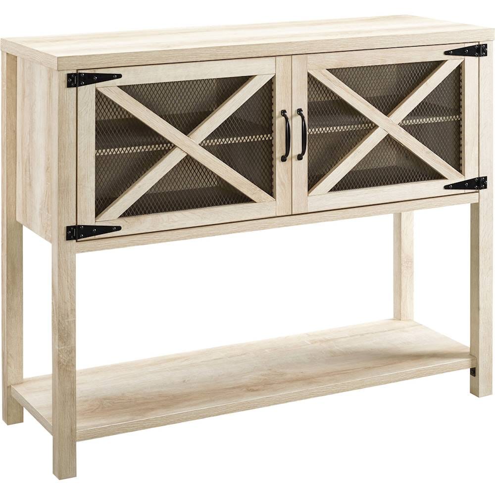 Angle View: Walker Edison - Industrial Buffet Sideboard - White Oak