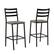 Alt View 13. Walker Edison - Industrial Slat-Back Counter Stool (2-Pack) - Gray Wash.