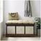 Walker Edison - Rustic Farmhouse Entryway Storage Bench with Totes-Alt_View_Zoom_13
