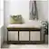 Alt View 13. Walker Edison - Rustic Farmhouse Entryway Storage Bench with Totes.