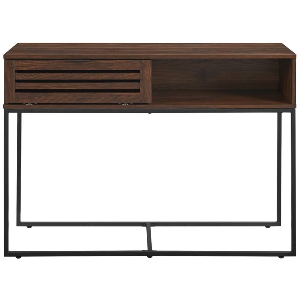 Best Buy Walker Edison Modern Entry Table Dark Walnut BBF42JACETDW