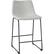 Left. Walker Edison - Industrial Faux Leather Counter Stool (Set of 2) - Gray.