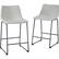 Alt View 13. Walker Edison - Industrial Faux Leather Counter Stool (Set of 2) - Gray.