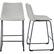 Alt View 14. Walker Edison - Industrial Faux Leather Counter Stool (Set of 2) - Gray.