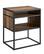 Angle. Walker Edison - Industrial Modern End/Side Table - Rustic Oak.