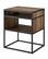 Left. Walker Edison - Industrial Modern End/Side Table - Rustic Oak.
