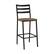 Angle. Walker Edison - Industrial Slat-Back Counter Stool (2-Pack) - Rustic Oak.