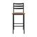 Front. Walker Edison - Industrial Slat-Back Counter Stool (2-Pack) - Rustic Oak.