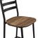 Alt View 12. Walker Edison - Industrial Slat-Back Counter Stool (2-Pack) - Rustic Oak.