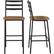 Alt View 17. Walker Edison - Industrial Slat-Back Counter Stool (2-Pack) - Rustic Oak.