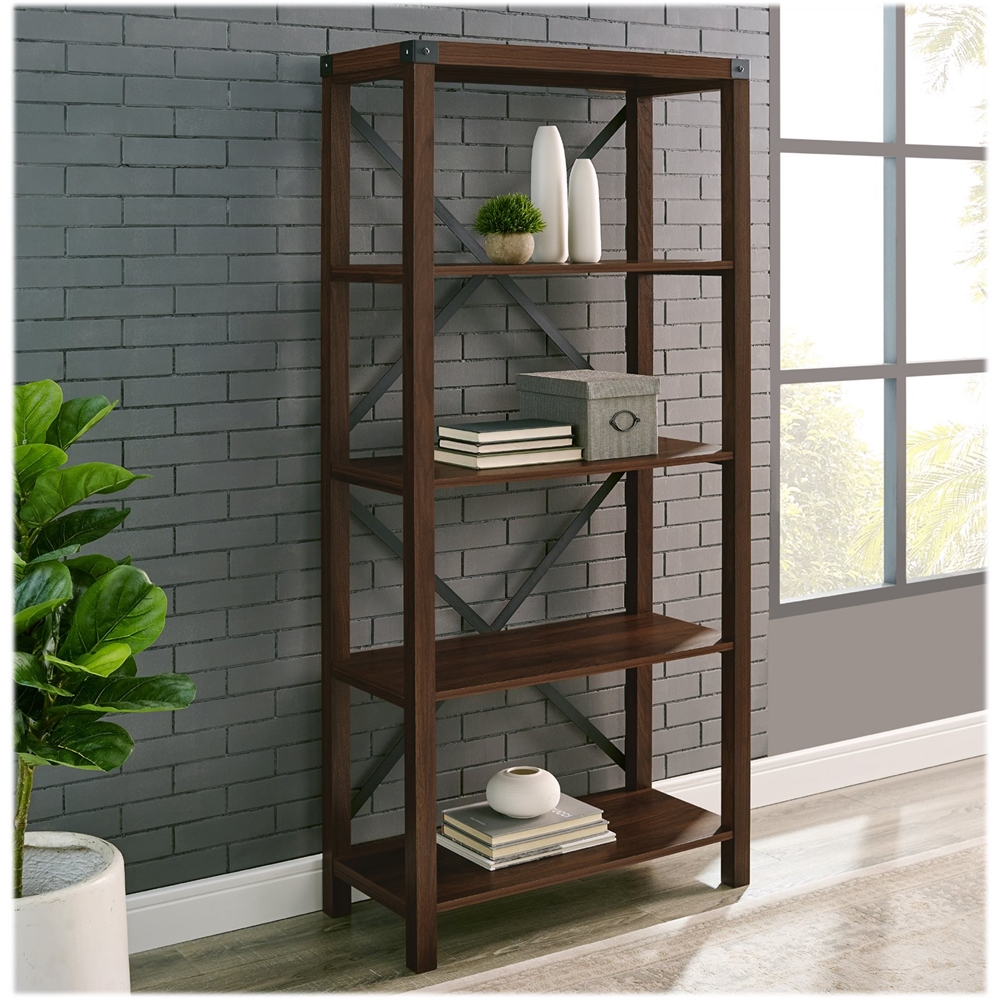 Walker Edison 70 Tall Modern 4 Shelf Wood Bookcase  - Best Buy