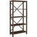 Left. Walker Edison - 64" Farmhouse 4-Shelf Bookcase - Dark Walnut.
