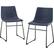 Alt View 12. Walker Edison - 18" Industrial Faux Leather Dining Chairs (Set of 2) - Blue.