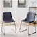 Alt View 14. Walker Edison - 18" Industrial Faux Leather Dining Chairs (Set of 2) - Blue.