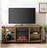 Alt View 13. Walker Edison - Farmhouse Open Storage Metal X-Frame Fireplace TV Stand for Most TVs up to 65" - Rustic Oak.