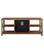 Alt View 2. Walker Edison - Farmhouse Open Storage Metal X-Frame Fireplace TV Stand for Most TVs up to 65" - Rustic Oak.