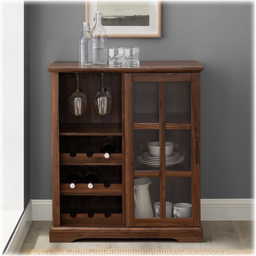 Walker edison bar discount cabinet wine storage