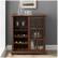 Alt View 14. Walker Edison - Bar Cabinet with Sliding Glass Door - Dark Walnut.