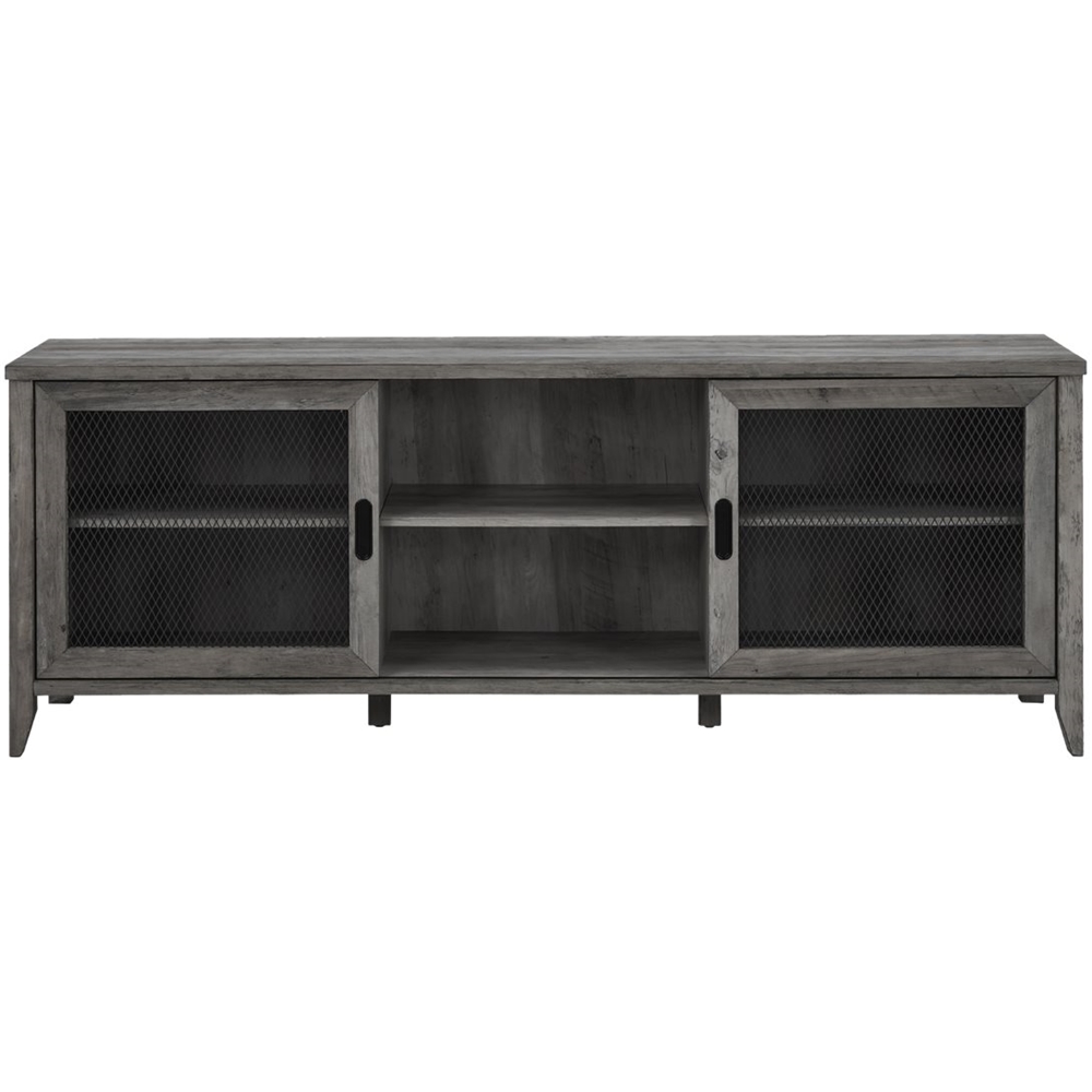 Walker Edison - Industrial TV Stand for Most TVs up to 78" - Gray Wash