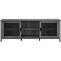 Walker Edison - Industrial TV Stand for Most TVs up to 78" - Gray Wash - Front_Zoom