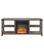 Front. Walker Edison - Farmhouse Open Storage Metal X-Frame Fireplace TV Stand for Most TVs up to 65" - Grey Wash.
