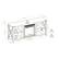 Alt View 14. Walker Edison - Farmhouse Open Storage Metal X-Frame Fireplace TV Stand for Most TVs up to 65" - Grey Wash.