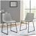 Alt View 13. Walker Edison - 18" Industrial Faux Leather Dining Chairs (Set of 2) - Grey.