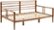 Angle Zoom. Walker Edison - Mid-Century Modern 42" Twin-Size Spindle Bed - Caramel.