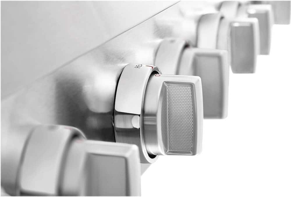 Alt View 11. KitchenAid - Commercial-Style 48'' Built-In Gas Cooktop with 6 Burners and Griddle - Stainless steel.