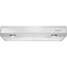 Whirlpool - 30 inches - Externally Vented & Convertible - Wall Range Hood - Stainless Steel