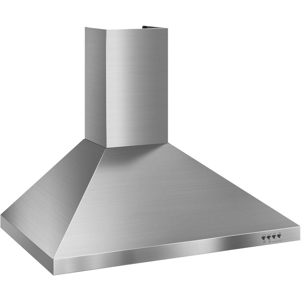 Left. Whirlpool - Gold 30" Convertible Range Hood - Stainless Steel.
