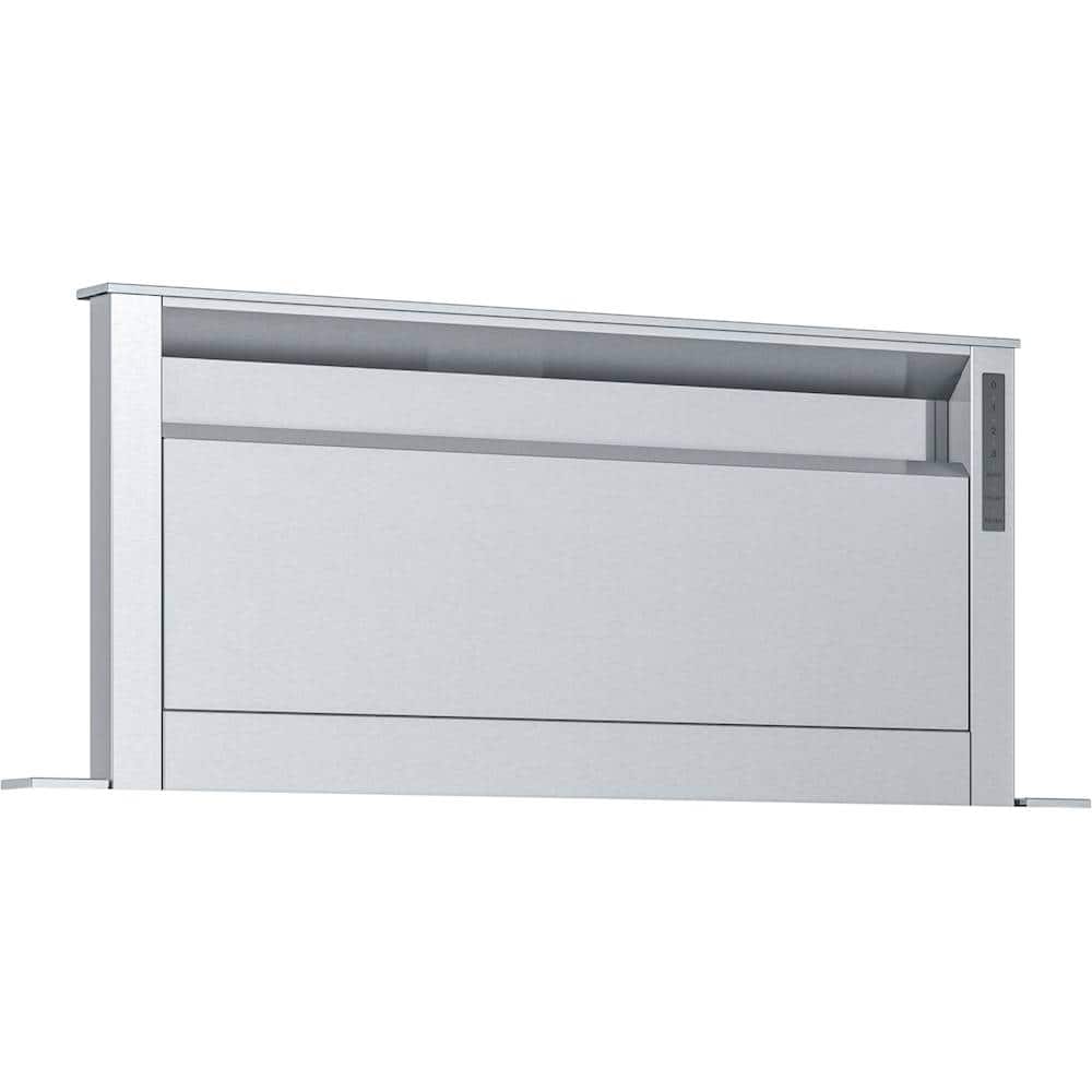 Thermador Masterpiece - 36 inches - Convertible & Recirculating - Telescopic Downdraft Range Hood - Stainless Steel - Front_Zoom